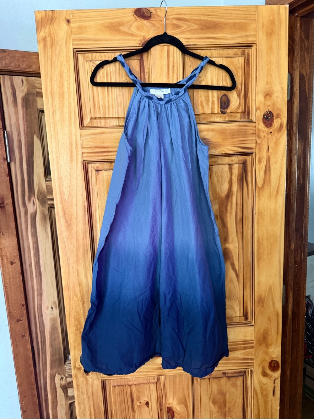 Coral Bay Blue Ombre Halter Dress